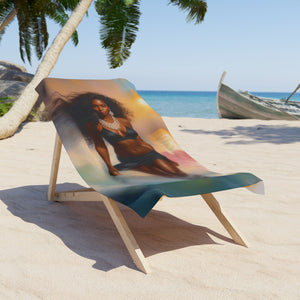 Tropical Elegance Beach Towel - Stunning Artistry for Sun Lovers