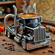 Load image into Gallery viewer, Handcrafted Truck Coffee Mug 11 Ounces Semi-trailer Shaped Unique Gift For Coffee And Truck Lovers Truck Driver Gifts