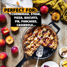 Load image into Gallery viewer, Stargazer 12-Inch Cast Iron Skillet | Made in USA, Seasoned, Even Heat Distribution, Lightweight, Easy to Clean, Smooth Nonstick