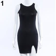 Load image into Gallery viewer, Women Fashion Summer Bodycon Sleeveless Evening Sexy Party Cocktail Mini Dress
