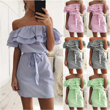 Load image into Gallery viewer, Women Summer Casual Sleeveless Evening Party Cocktail Beach Short Mini Dress