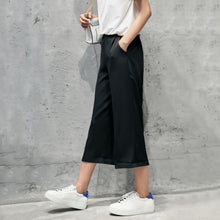 Load image into Gallery viewer, Women Fashion Loose Bell Bottomed Trousers Casual Wide legged Cropped Pants