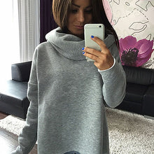 Load image into Gallery viewer, Women&#39;s Autumn Winter Casual Cowl Neck Long Sleeve Solid Sweatshirt Blouse