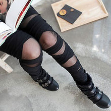 Load image into Gallery viewer, Women&#39;s Fashion Summer Sexy Ripped Tights Cut out Bandage Black Leggings