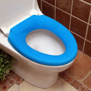 Warmer Washable O-shaped Flush Pads Toilet Seat Cover Home Bathroom Decoration