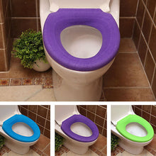 Load image into Gallery viewer, Warmer Washable O-shaped Flush Pads Toilet Seat Cover Home Bathroom Decoration