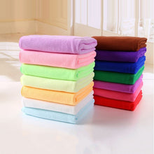 Load image into Gallery viewer, Water Absorbent Microfiber Towel Car Washing Solid Color Fast Drying Hand Towel