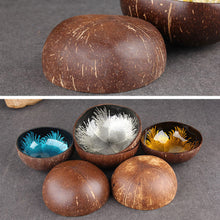 Load image into Gallery viewer, Vintage Natural Coconut Shell Candy Food Container Keys Storage Bowl Home Decor