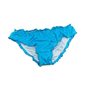 Women's Fashion Ruffle Swimwear Scrunch Thong Summer Bikini Bottom Underwear