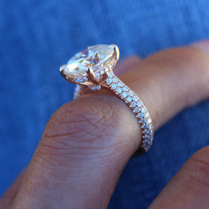Luxury Oval Shape Rhinestone Women Finger Ring Wedding Engagement Jewelry Gift