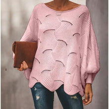 Load image into Gallery viewer, Women&#39;s Solid Colored Long Sleeve Pullover, Scoop Neck Blushing Pink / Gray / Yellow XL / XXL / XXXL