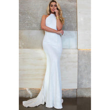 Load image into Gallery viewer, Women&#39;s Elegant Maxi Slim Trumpet / Mermaid Dress - Solid Colored White M L XL