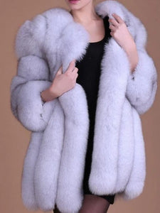 Long Sleeve Faux Fur Wedding Women's Wrap With Fur Coats / Jackets