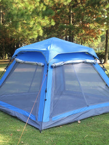 Tent Screen House Outdoor Waterproof UV Protection Single Layered Poled Dome Camping Tent