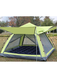 Tent Screen House Outdoor Waterproof UV Protection Single Layered Poled Dome Camping Tent