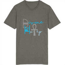 Load image into Gallery viewer, Divine Hotep Grey Blue Signature Collection T Shirt / Hat