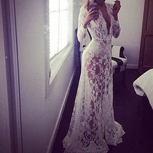 Load image into Gallery viewer, Women Sexy Evening Party Ball Lace Gown Formal Bridesmaid Long Maxi Dress
