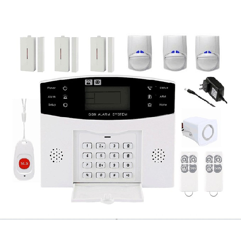 Wireless  Burglar Alarm System Host infrared door and window sound and light alarm