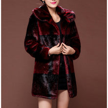 Load image into Gallery viewer, Turndown Time Faux Fur Red / Brown