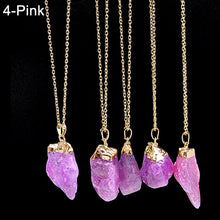 Load image into Gallery viewer, Women&#39;s Irregular Natural Stone Pendant Necklace Crystal Necklaces Jewelry Gift