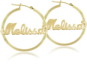 Customize This Hoop Earrings Rose / Gold Earings