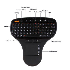 Wireless Multimedia Keyboard WITH Touch Pad Air Flying Mouse for TV Box/Android MINI PC Tablet