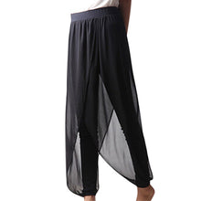 Load image into Gallery viewer, Women Ladies Chiffon Jointing Herem Pants Yoga Casual Baggy Loose Summer Trousers