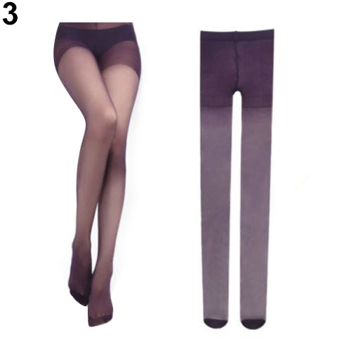 Women Sexy Fashion Candy Color Sheer Velvet Tights Stockings Long Pantyhose