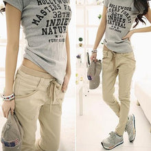 Load image into Gallery viewer, Women Sport Stretch Little Feet Harem Pant Slack Casual Trousers Lacing Jeans