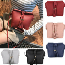 Load image into Gallery viewer, Women Shopping Office Pouch Tassel Shoulder Crossbody Bag Satchel Purse Handbag
