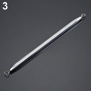 Non-Slip Stainless Steel Pimple Popper Acne Blackhead Removal Needle Tool Silver