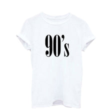 Load image into Gallery viewer, Women Fashion 90&#39;s Letter Print Summer Short Sleeve T-shirt Casual All-Match Tee