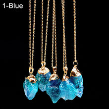 Load image into Gallery viewer, Women&#39;s Irregular Natural Stone Pendant Necklace Crystal Necklaces Jewelry Gift