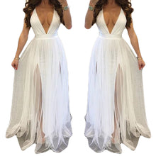 Load image into Gallery viewer, Women&#39;s Sexy V-Neck Backless Summer Long Maxi Dress Evening Party Prom Ball Gown