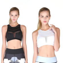 Load image into Gallery viewer, Women Sexy See-through Mesh Hollow Bandage Back Breathable Fitness Sports Bra