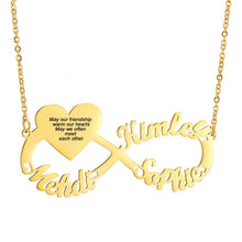 Load image into Gallery viewer, Customize This Infinity Personalized Heart Photo Necklace