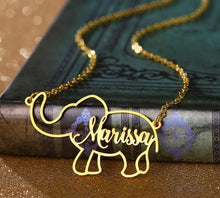Load image into Gallery viewer, Customize This Personalized Elephant Pendant