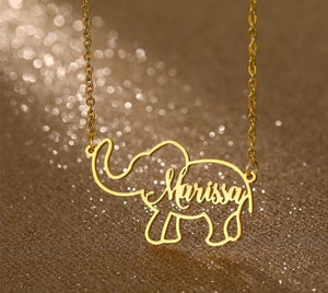 Customize This Personalized Elephant Pendant