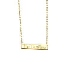 Load image into Gallery viewer, Customize This Rectangular Outline W/ Your Name Necklaces