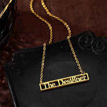Load image into Gallery viewer, Customize This Rectangular Outline W/ Your Name Necklaces