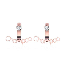 Load image into Gallery viewer, Customize This Name Curved Scalloped Earrings For Women