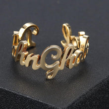 Load image into Gallery viewer, Customize This Dainty Name Ring Never Fade