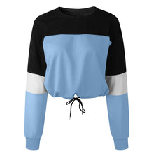 Load image into Gallery viewer, Women Casual Polyester Full Sleeve Short Length Pullovers Regular O-Neck Sweatshirts