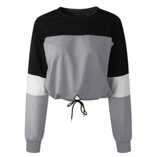 Load image into Gallery viewer, Women Casual Polyester Full Sleeve Short Length Pullovers Regular O-Neck Sweatshirts