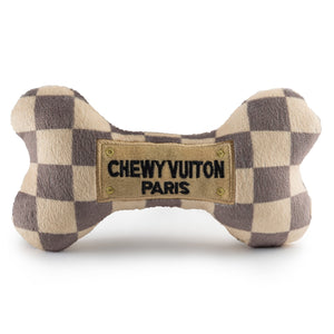 Haute Diggity Dog Chewy Vuiton Checker Collection – Soft Plush Desig