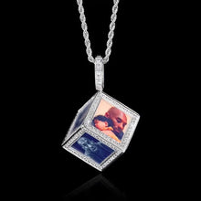 Load image into Gallery viewer, Personalized Custom Memory Six-Side Cube Photo Pendant For Necklace
