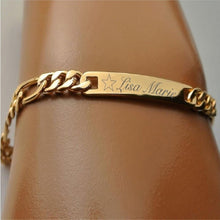 Load image into Gallery viewer, Customize This Chain Bangle Bracelet
