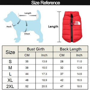 Dog Face Vest Waterproof Pet Jackets