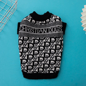 CHRISTIAN DOG Luxury Wool Dog Sweater