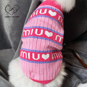 Luxury Pink Pet Sweater